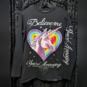 Believe Me, You're Annoying Long Sleeve Top XS